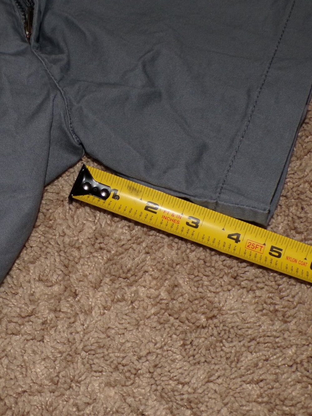 Old Navy Everyday Shorts Size 4 Gray Chino Cuffed Casual - Picture 4 of 4